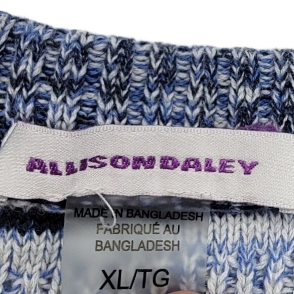 Allison Daley  Sweater Womens Size XL Multicolor Casual Knit - Picture 3 of 8